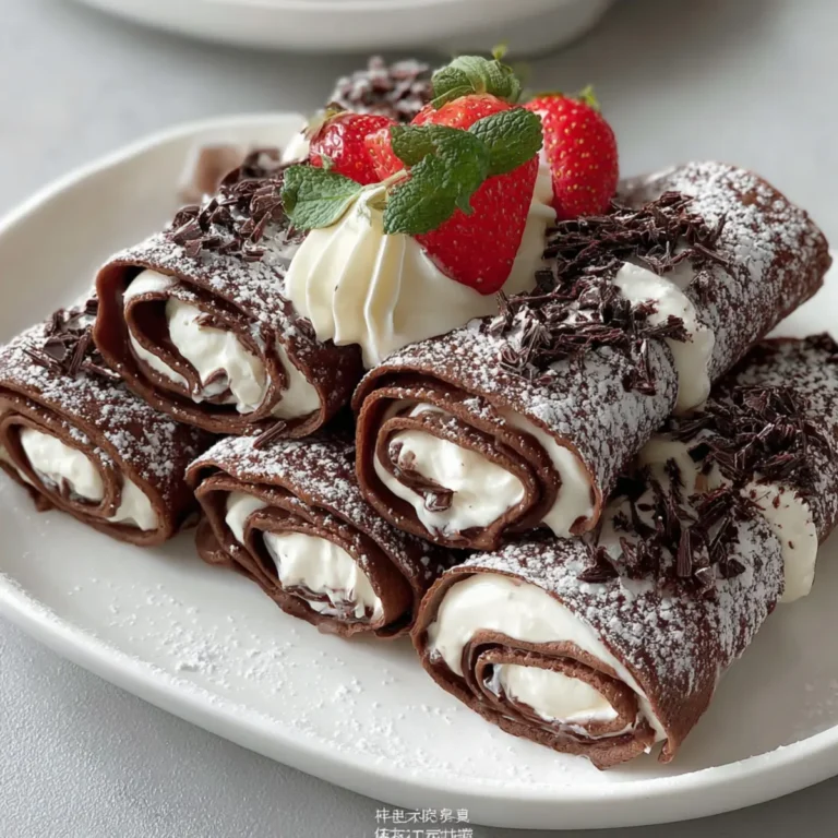 Chocolate Cream Crepe Rolls First Image