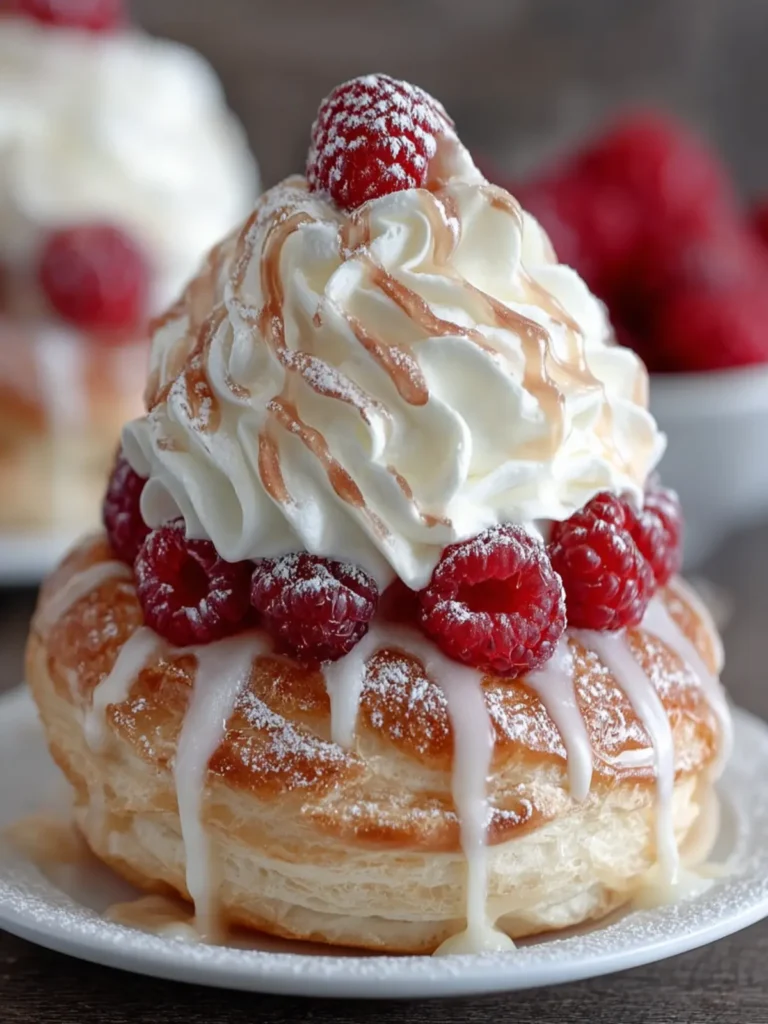 Gourmet Raspberry Cream Puff Delight First Image