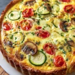 Vegetable and Cheese Quiche Delight First Image