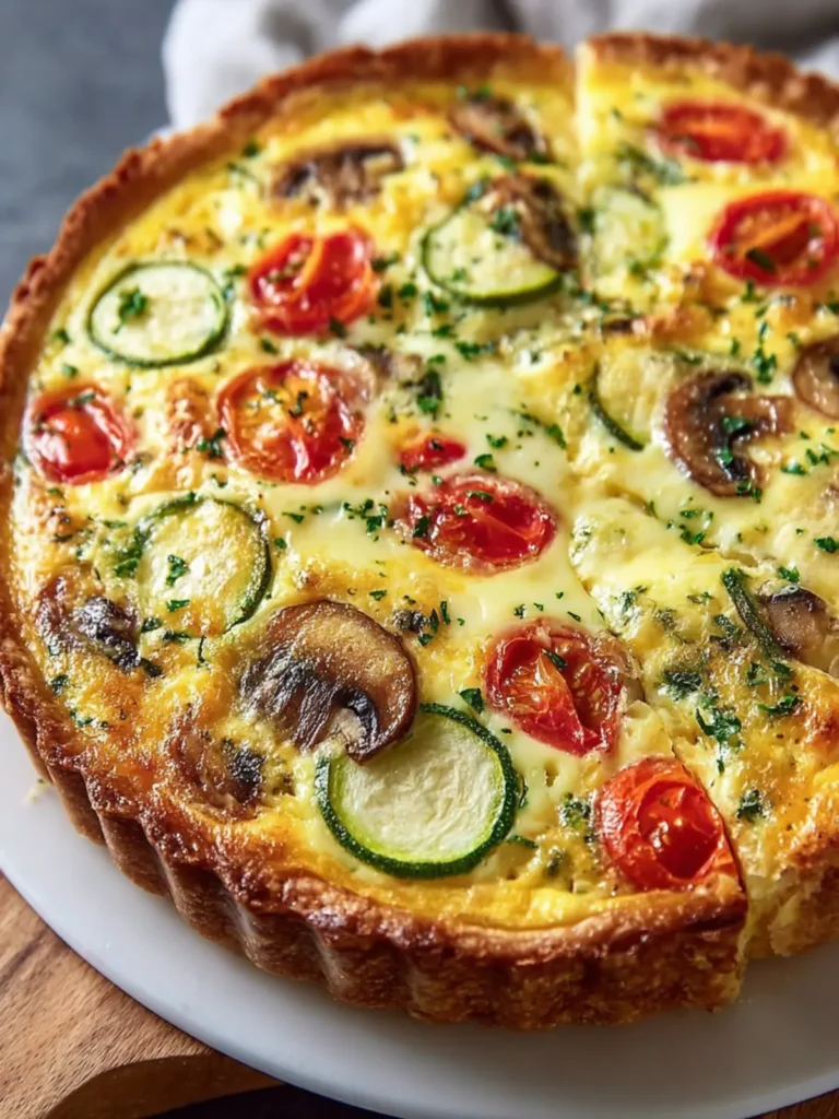 Vegetable and Cheese Quiche Delight First Image