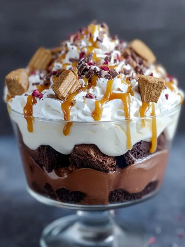 Decadent Chocolate Caramel Trifle First Image