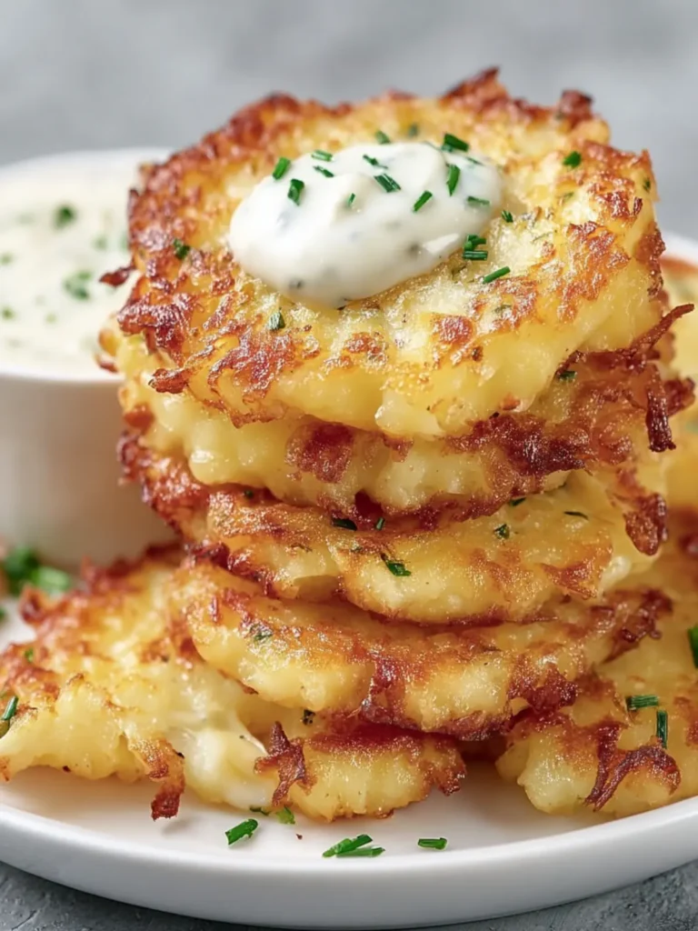 Crispy Cheesy Potato Pancakes First Image