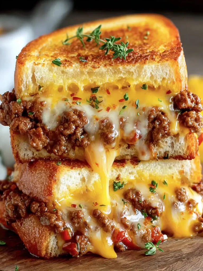 Cheesy Beef Melt Sandwich First Image