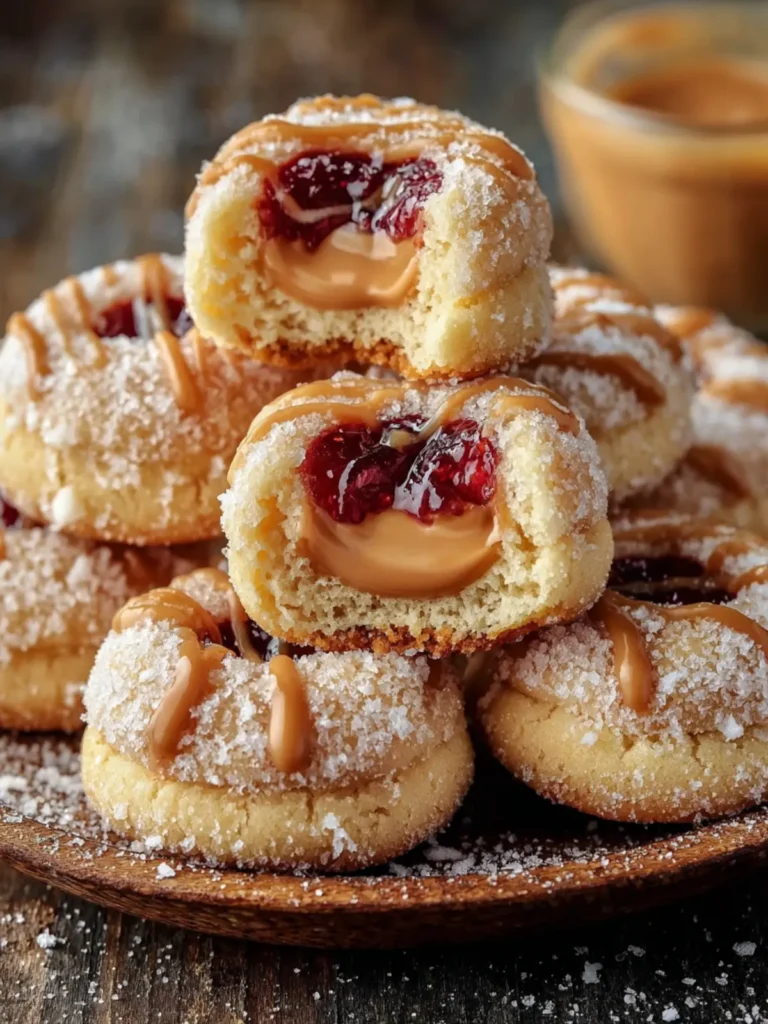 Peanut Butter Jelly Donut Cookies First Image