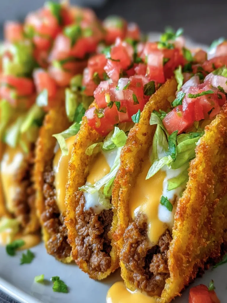 Crispy Beef Tacos with Salsa First Image