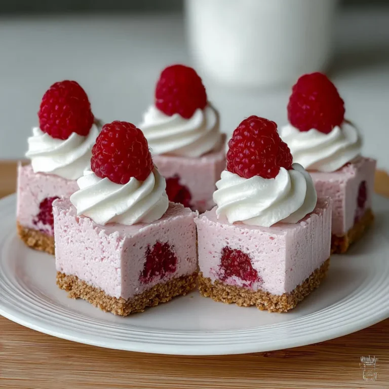 Raspberry Whipped Cream Cheesecake Bites First Image