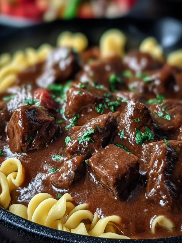 Hearty Beef Stew with Noodles First Image
