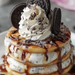 Cookies and Cream Pancake Stack First Image