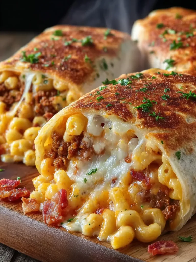 Cheesy Bacon Macaroni Burrito First Image
