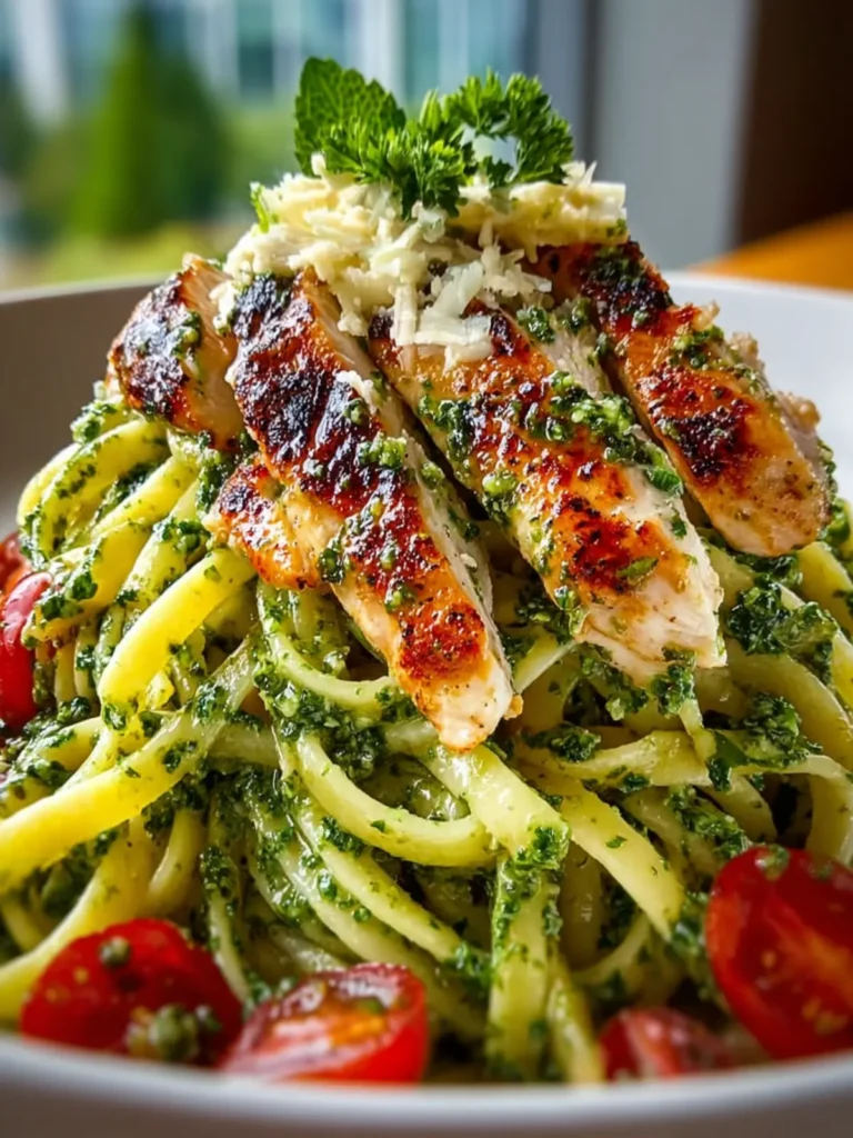 Basil Pesto Chicken Pasta First Image