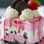 Strawberry Oreo Ice Cream Cake First Image