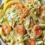 Seafood Pasta Salad Recipe with Shrimp and Crab First Image