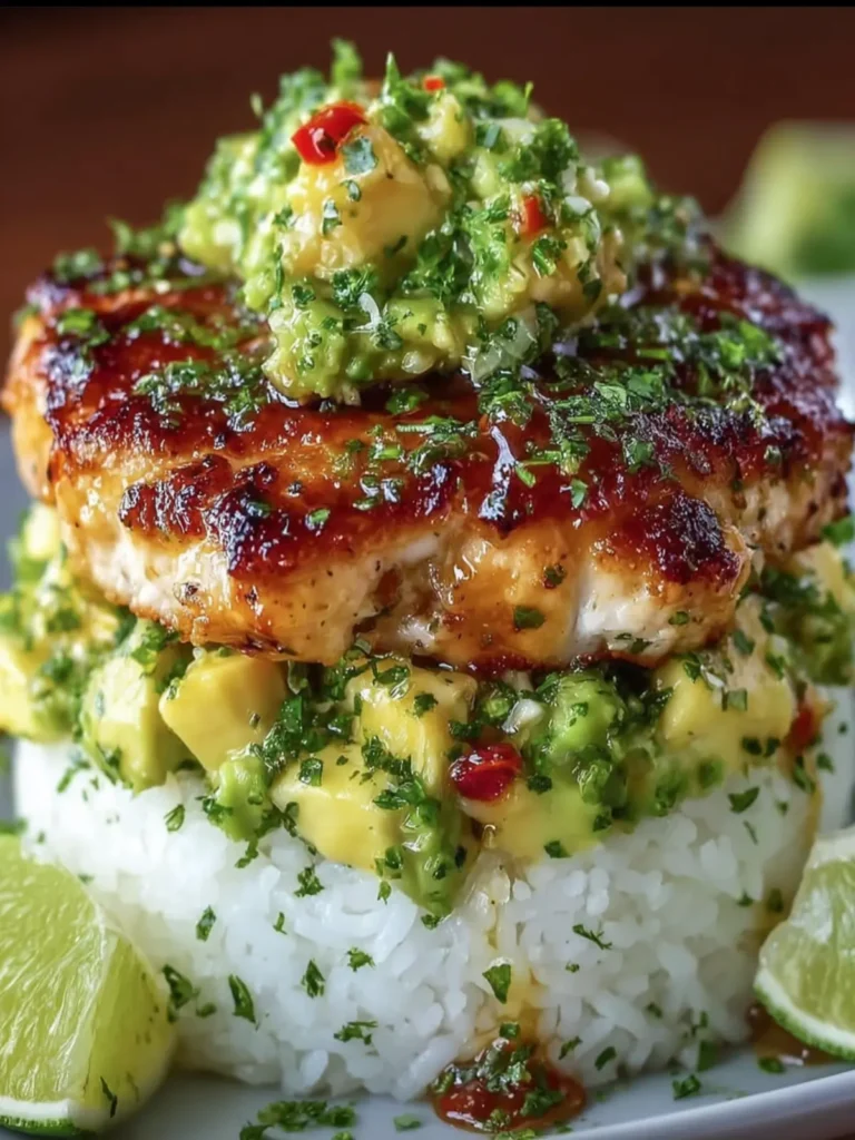 Grilled Lime Chicken Rice Stack First Image