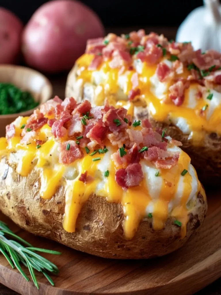 Cheesy Bacon Stuffed Potatoes First Image