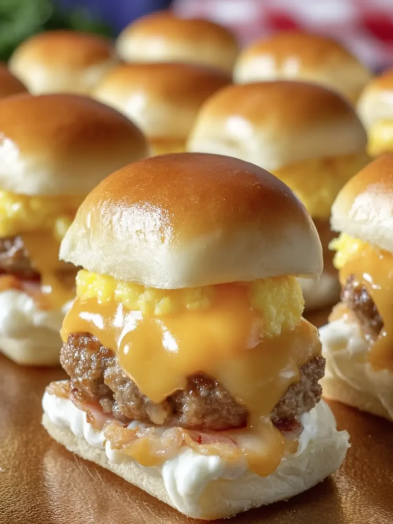 Cheesy Breakfast Slider Sandwiches First Image