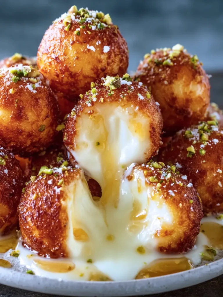 Fried Sweet Cheese Balls Recipe First Image