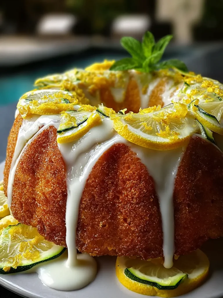 Lemon Zucchini Bundt Cake First Image
