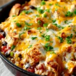 Cheesy Chicken Burrito Skillet First Image