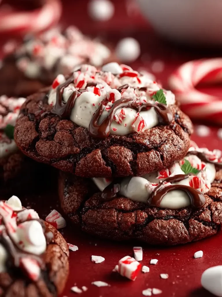 Peppermint Hot Chocolate Cookies First Image