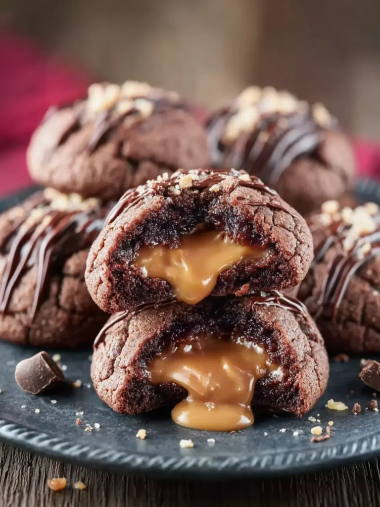 Chocolate Peanut Butter Lava Cookies First Image