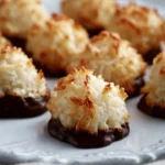 Easy Coconut Macaroons (Rounded Coconut Cookies) First Image