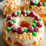 Vegan Christmas Wreath Doughnuts for a Festive Delight First Image