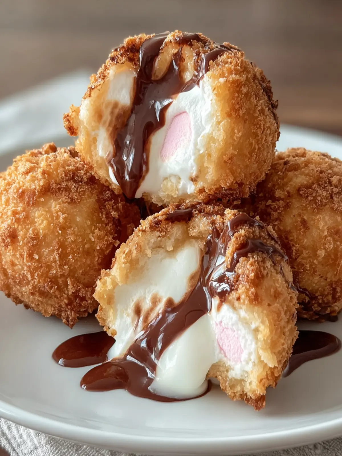 Irresistibly Crispy Fried S’mores Bombs: A Sweet Indulgence