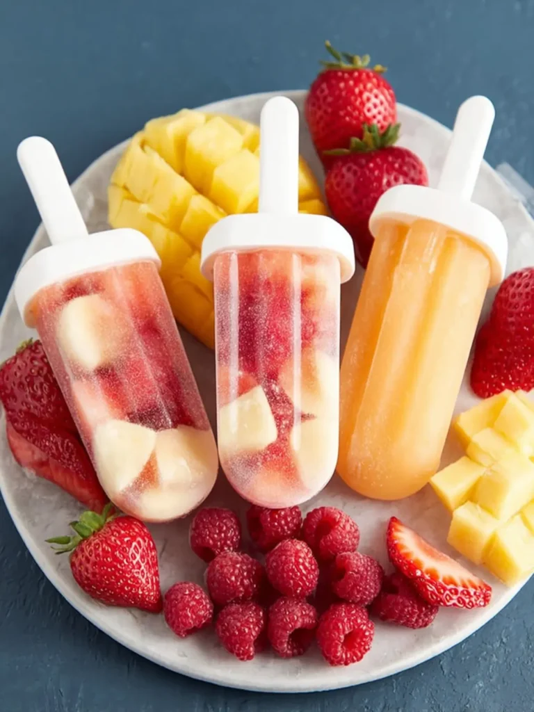 Easy Fruit Popsicles First Image