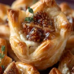Brie and Fig Jam Puff Pastry Cups First Image