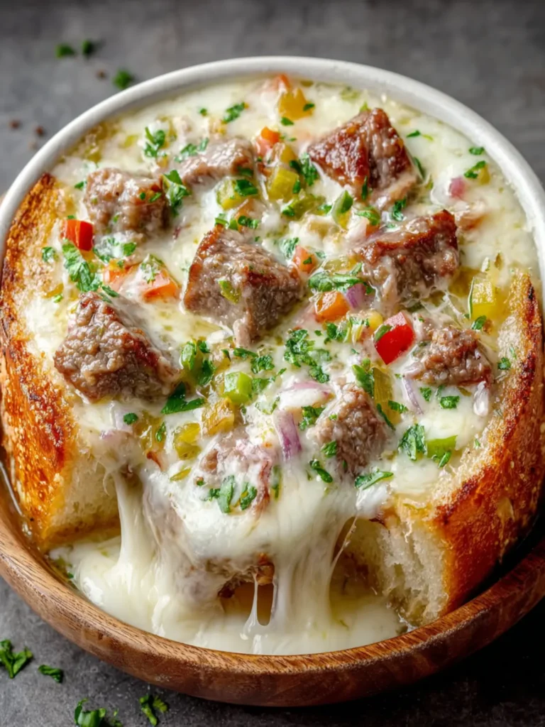 Philly Cheesesteak Soup Recipe First Image