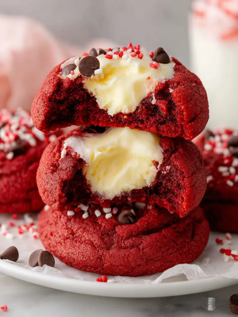 Red Velvet Cream Cheese Cookies First Image