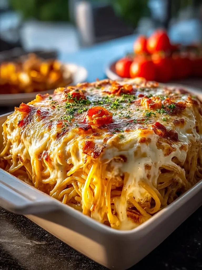 Creamy Southern Spaghetti Bake First Image
