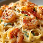 Indulge in Shrimp and Creamy Mozzarella Pasta Delight First Image