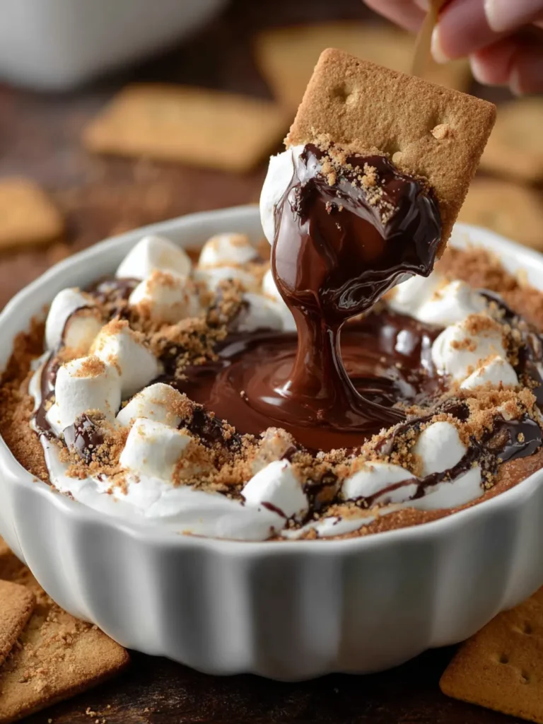 Hot Chocolate Cheesecake Dip First Image