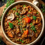 Hearty French Lentil Rice Mushroom Stew Recipe Delight First Image