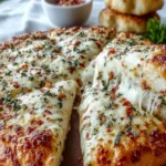 Cheesy Basil and Garlic Pizza First Image