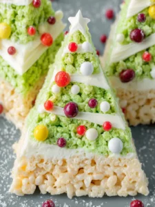 Christmas Tree Rice Krispie Treats First Image