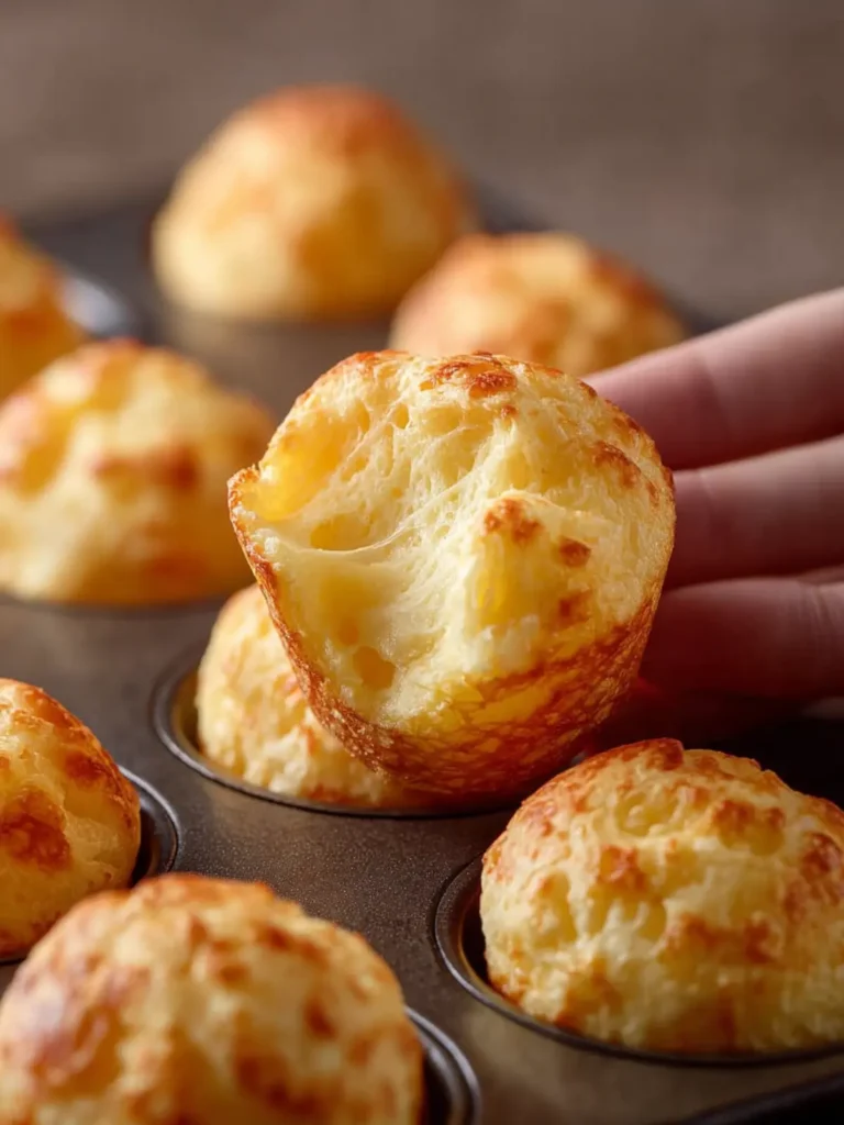 Brazilian Cheese Bread Bites (Pão de Queijo in a Mini Muffin Pan) First Image