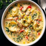 Creamy Chicken Tortellini Soup First Image