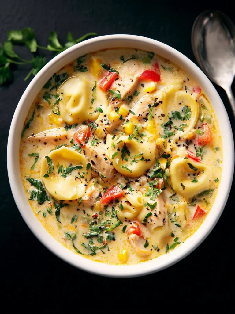 Creamy Chicken Tortellini Soup First Image