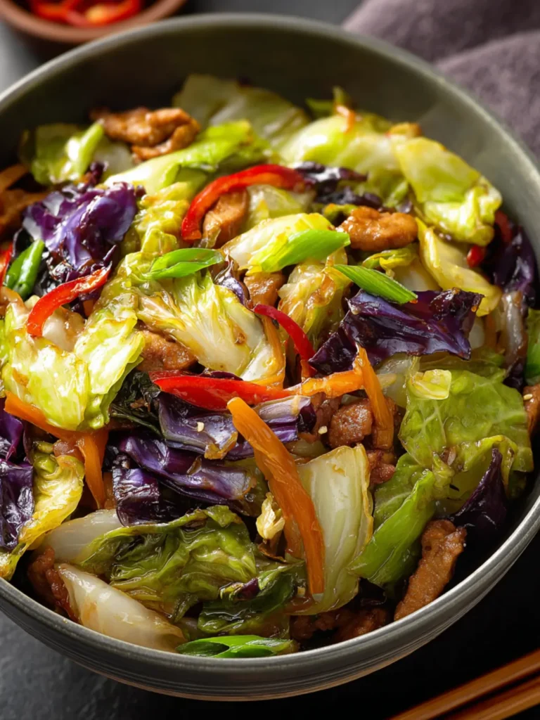 Flavorful Asian Cabbage Stir Fry: Quick & Delicious Recipe First Image