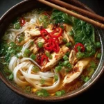 Ginger Garlic Chicken Noodle Soup Recipe First Image