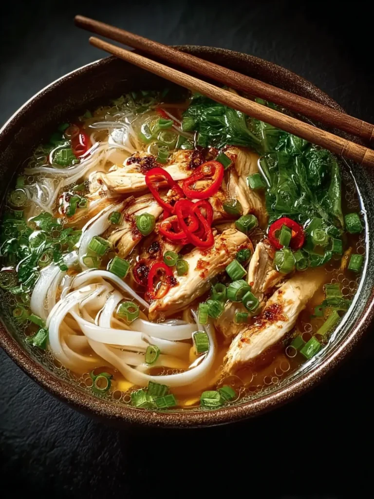 Ginger Garlic Chicken Noodle Soup Recipe First Image