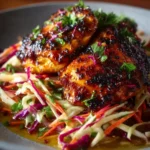 Sticky Apple Cider Chicken with Crisp Autumn Slaw First Image