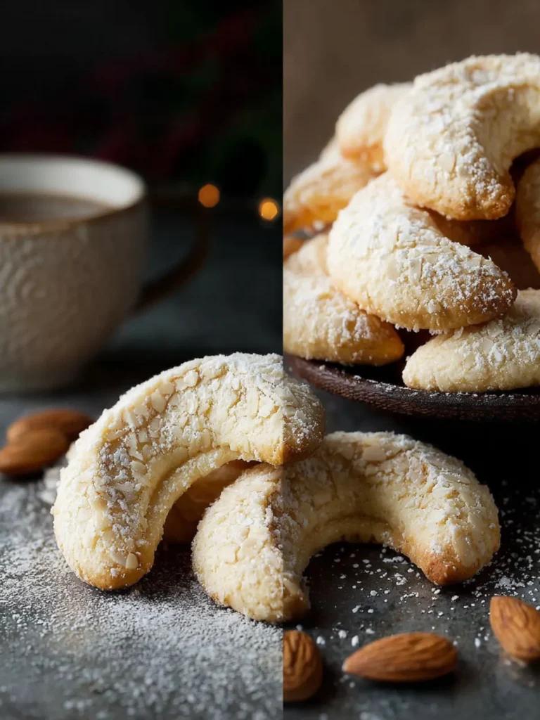 Easy Almond Crescent Cookies | Simple Christmas Treats First Image