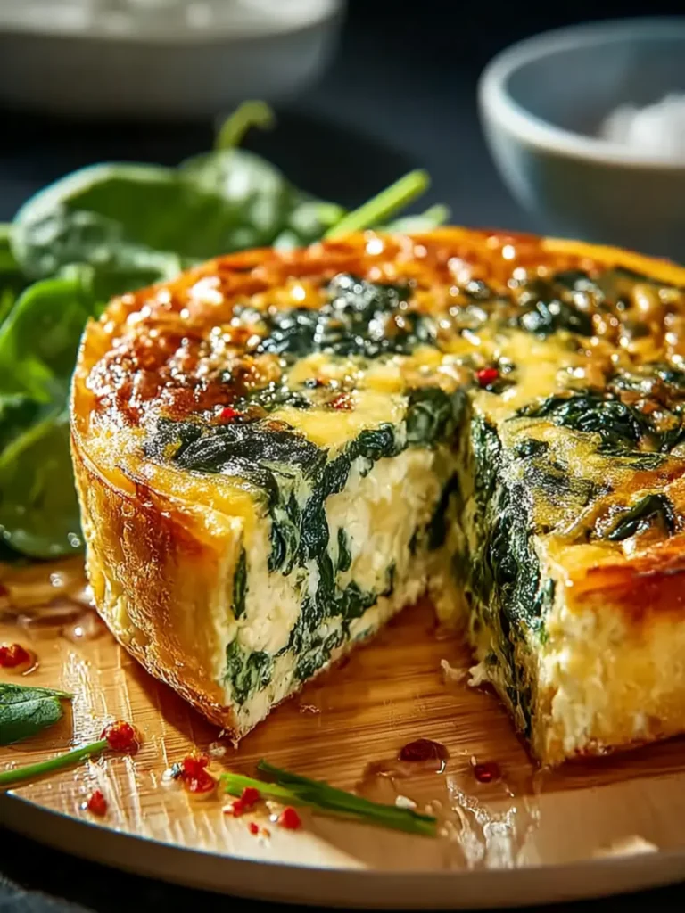 Cottage Cheese and Spinach Crustless Quiche: An Amazing Ultimate Recipe First Image