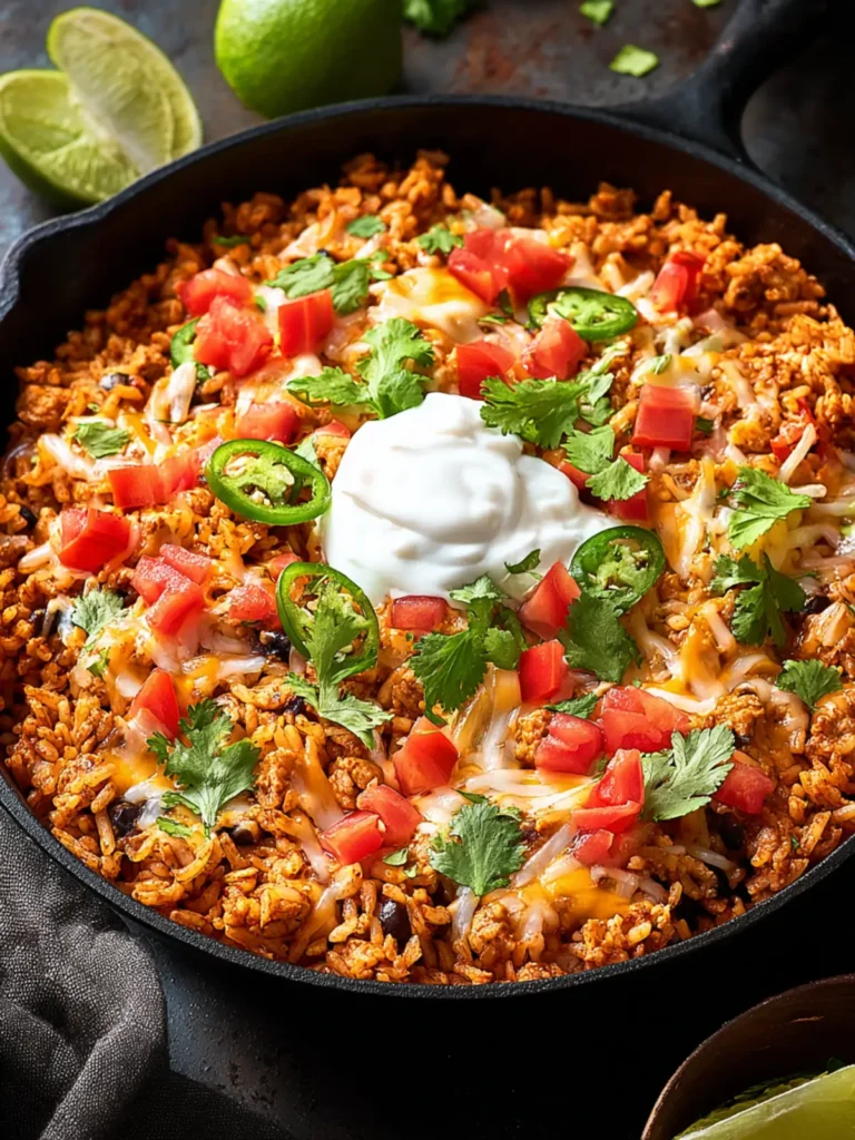 Delicious Turkey Taco Skillet with Rice Recipe | Easy & Quick First Image