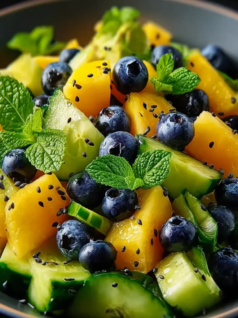Mango Cucumber Salad with Blueberries and Avocado: An Incredible Ultimate Recipe First Image