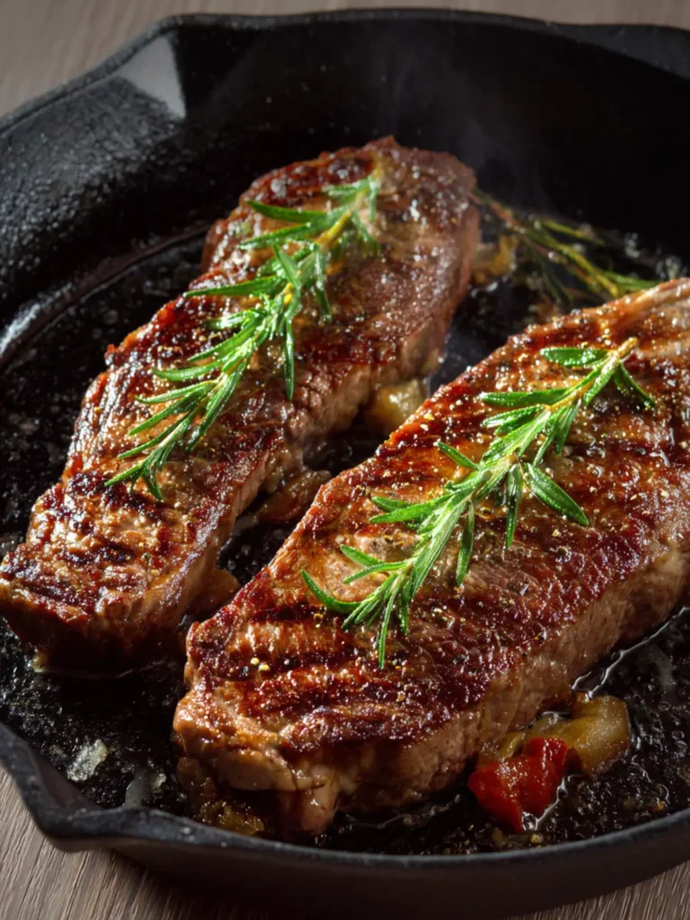 Pan Seared New York Strip Steak First Image