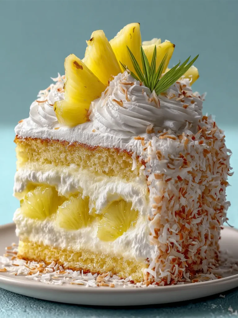 Pineapple Coconut Dream Cake: A Tropical Delight to Savor! First Image